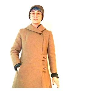 Vintage mid-century dark tan coat